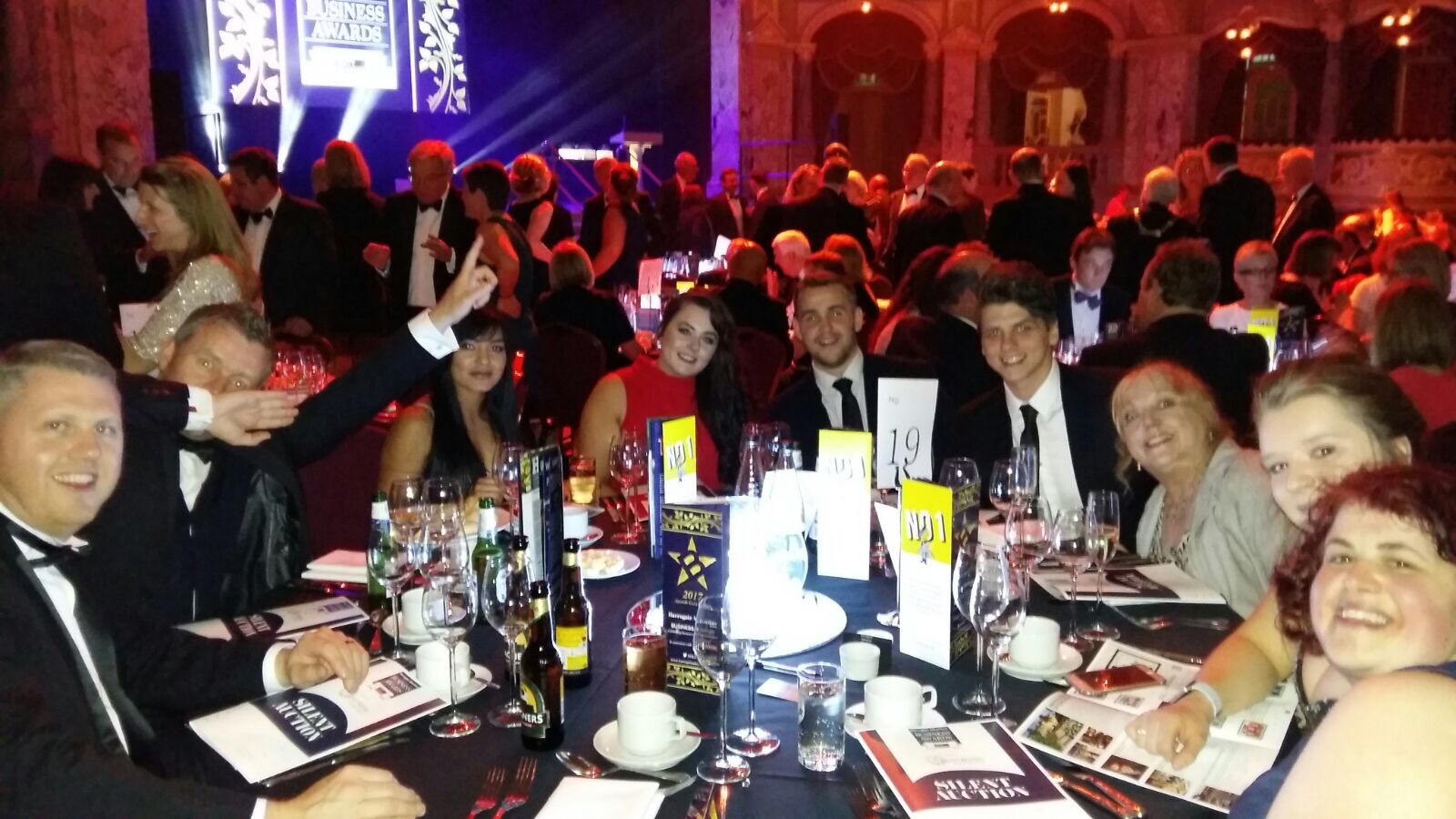 Recruit4vets Team as Harrogate Business Awards dinner